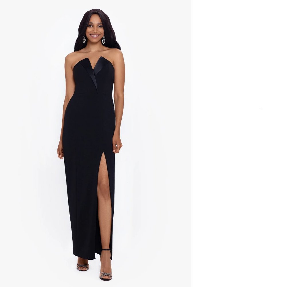 Strapless Tuxedo Gown